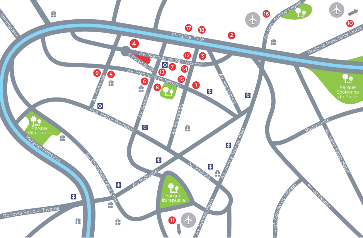 Mapa arredores